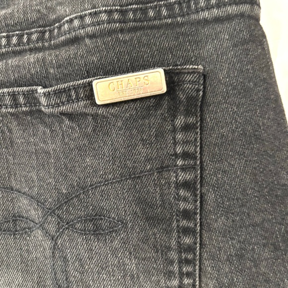 NWOT Chaps Classic Black mid rise Straight Leg Denim Jeans Cotton SZ 10 - Picture 5 of 11